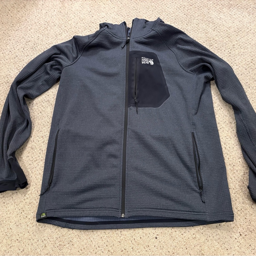 Mountain hardwear polartec power grid Gray Jacket